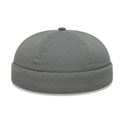 This is a New Era Washed Cotton Grey Docker Adjustable Hat 5