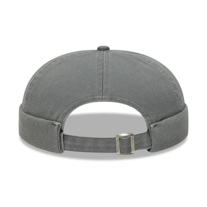 This is a New Era Washed Cotton Grey Docker Adjustable Hat 2