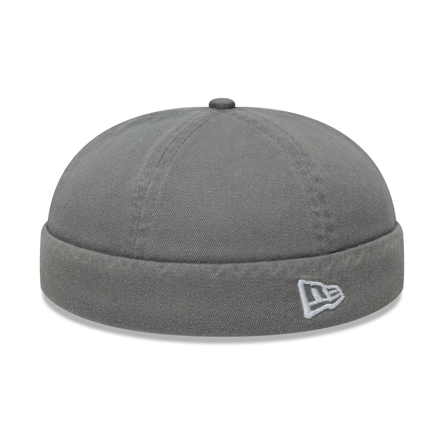 This is a New Era Washed Cotton Grey Docker Adjustable Hat 3