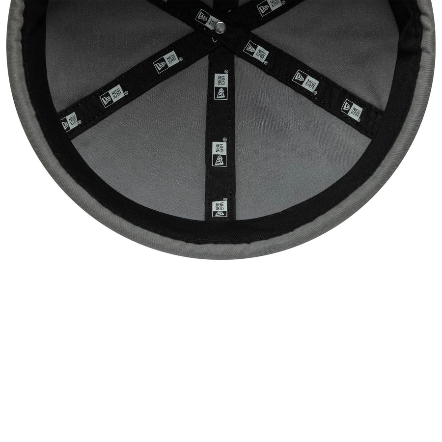 This is a New Era Washed Cotton Grey Docker Adjustable Hat 4