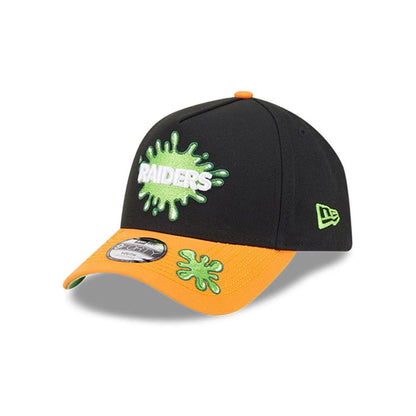 Las Vegas Raiders Youth NFL x Nickelodeon Black 9FORTY A-Frame Cap 1