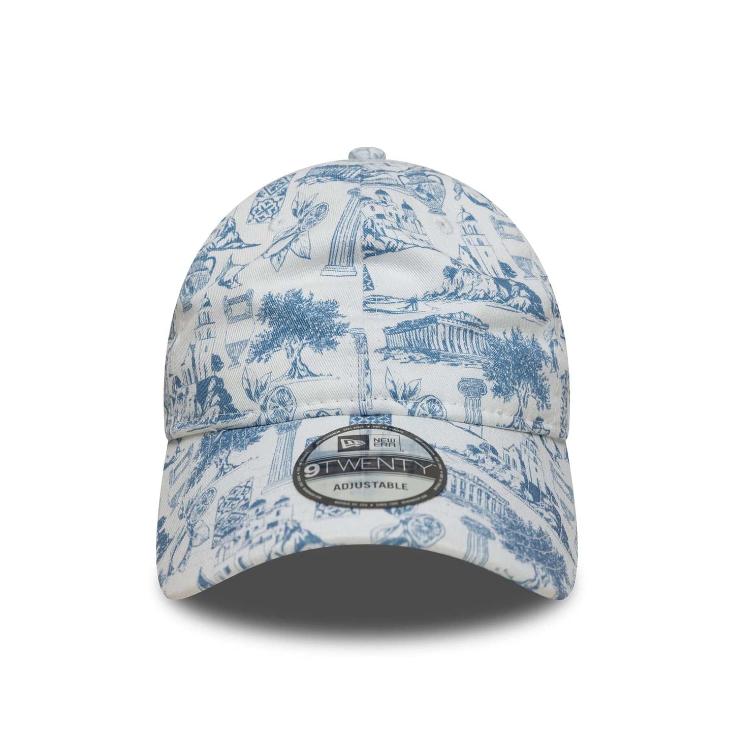 This is a New Era Greek Summer White 9TWENTY Adjustable Cap 3