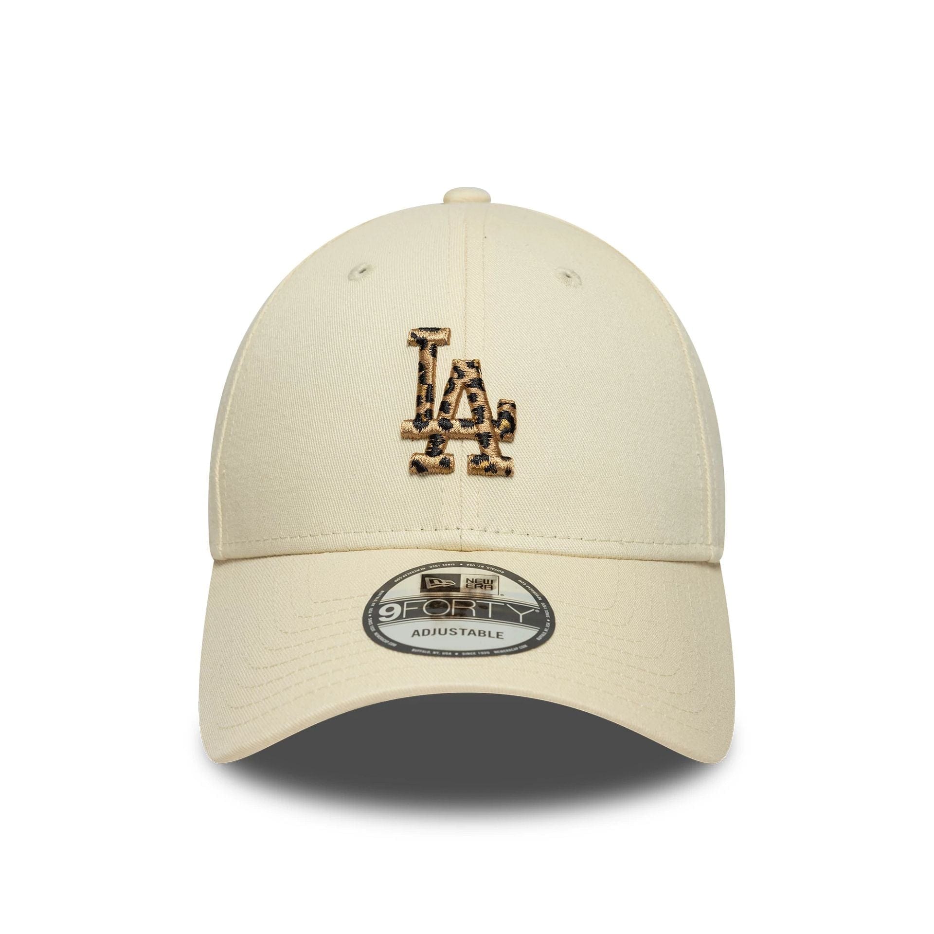 This is a LA Dodgers MLB Animal Infill Light Beige 9FORTY Adjustable Cap 2