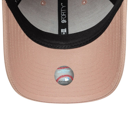 This is a Atlanta Braves MLB Animal Infill Pastel Pink 9FORTY Adjustable Cap 7