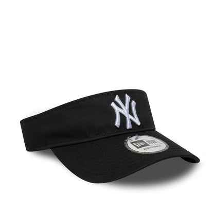 This is a New York Yankees MLB Midi Logo Black Bow Back Visor Cap 4