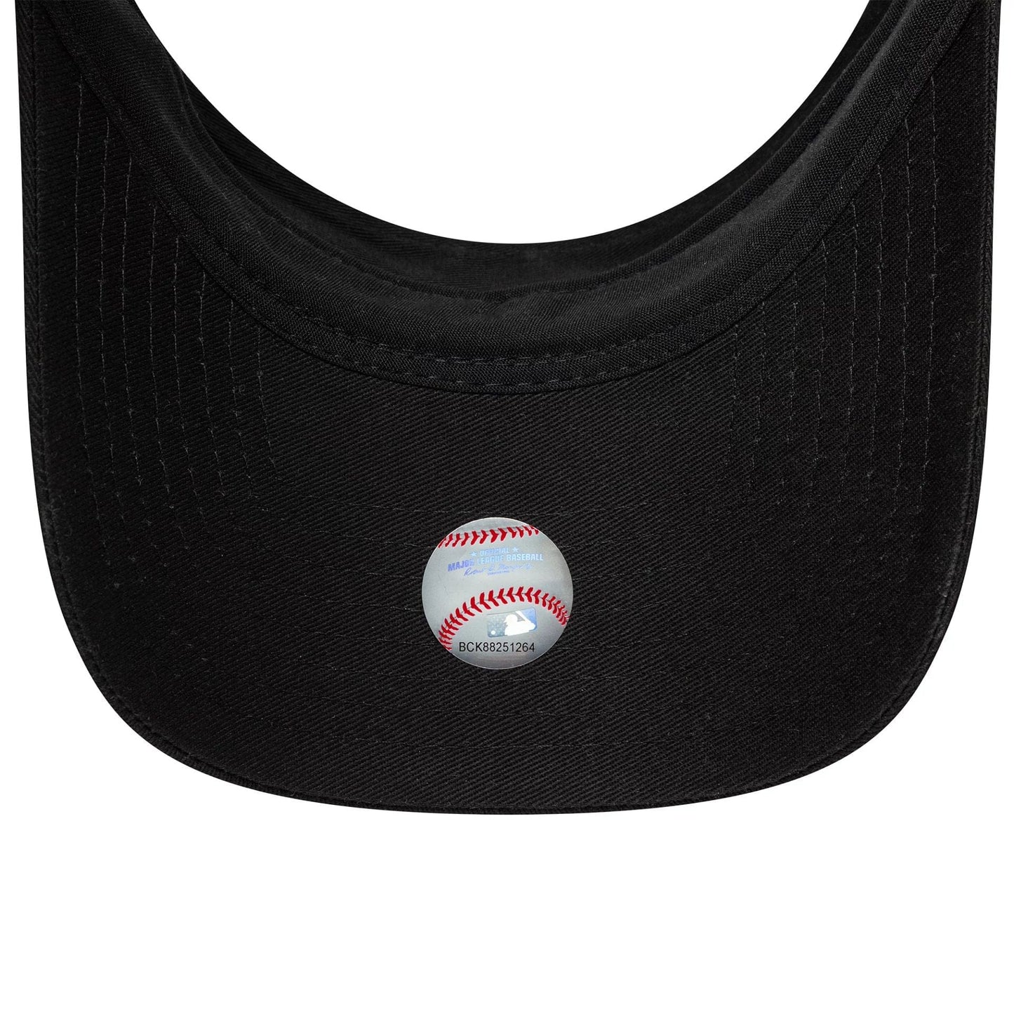 This is a New York Yankees MLB Midi Logo Black Bow Back Visor Cap 7