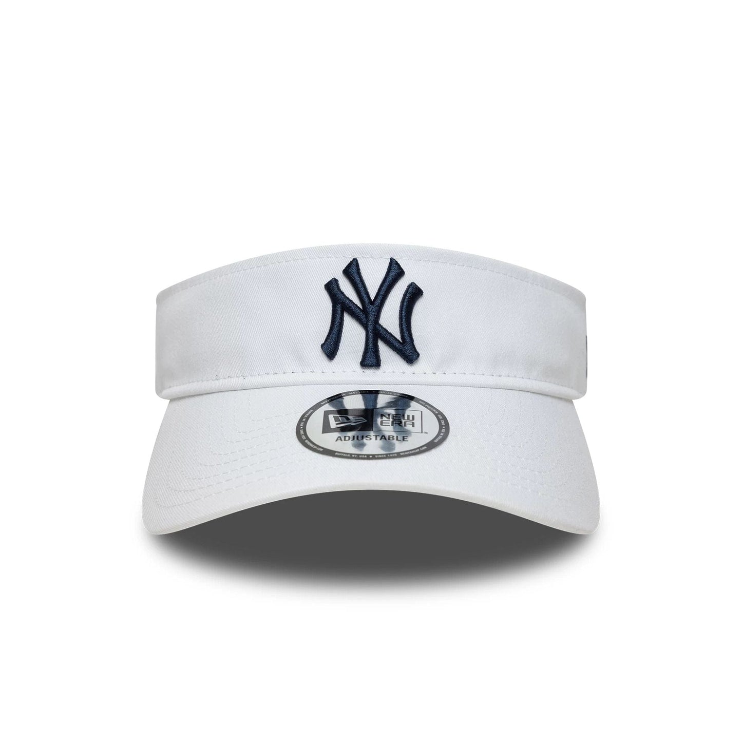 This is a New York Yankees MLB Midi Logo White Bow Back Visor Cap 3