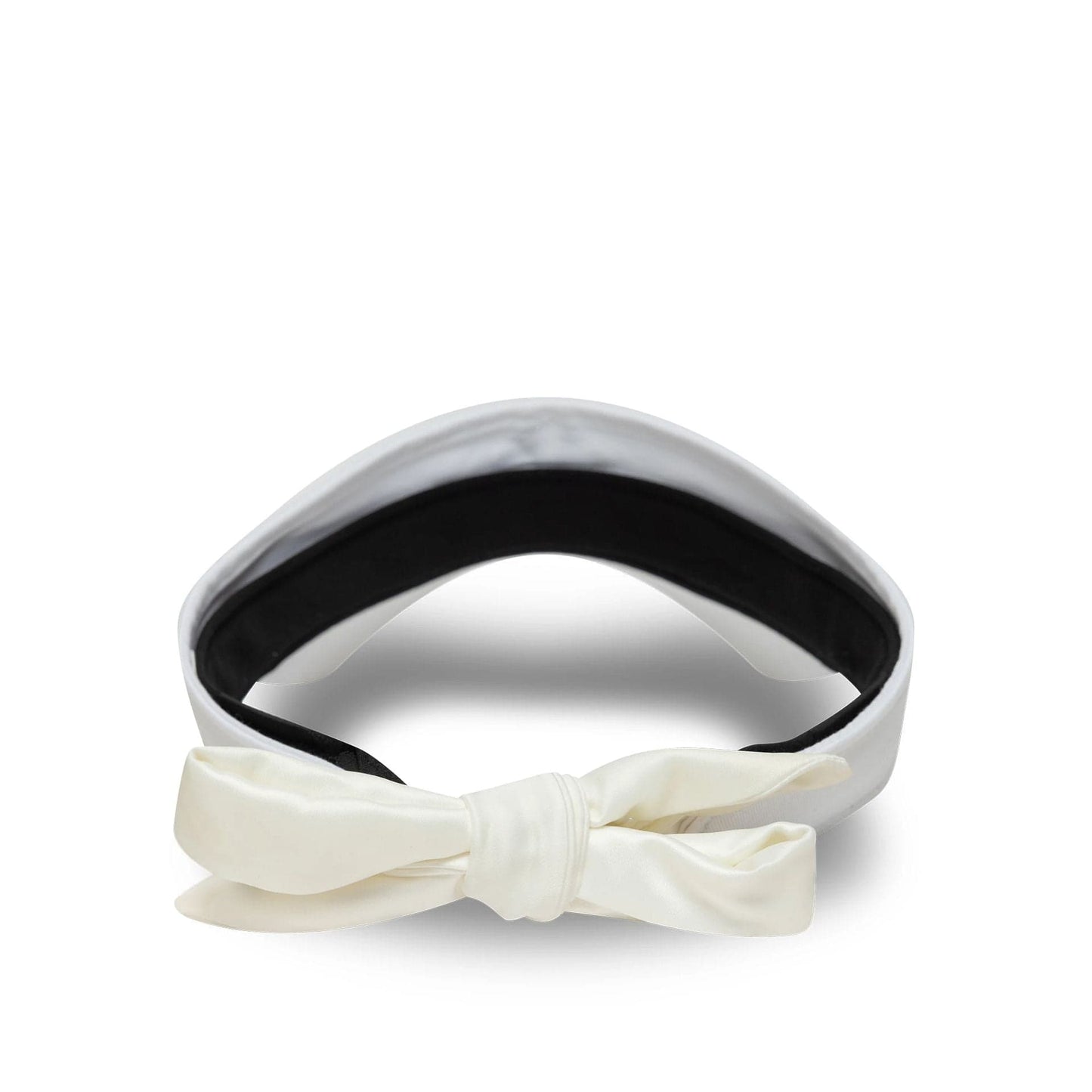 This is a New York Yankees MLB Midi Logo White Bow Back Visor Cap 2