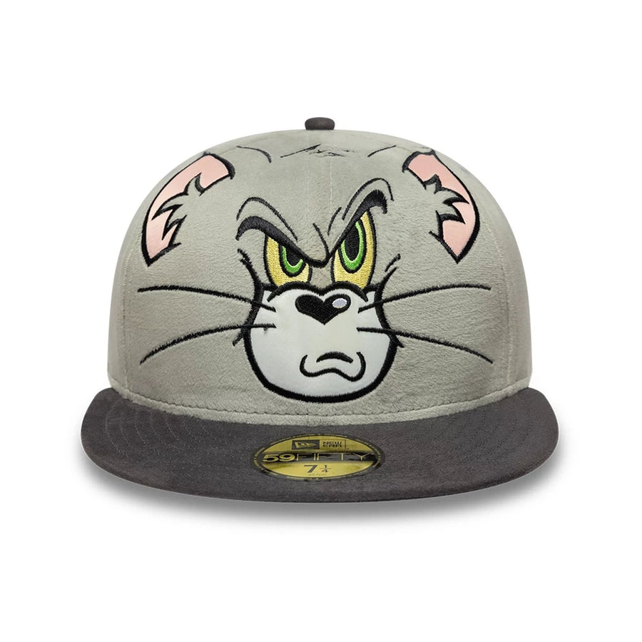 This is a Tom & Jerry Warner Brothers Face Grey 59FIFTY Fitted Cap 2