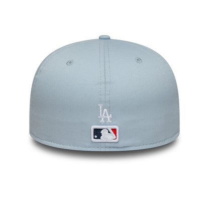 This is a LA Dodgers MLB Floral Pastel Blue 59FIFTY Fitted Cap 4