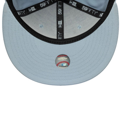This is a LA Dodgers MLB Floral Pastel Blue 59FIFTY Fitted Cap 7