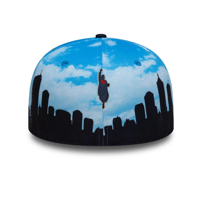 This is a Superman Skyline Pastel Blue 59FIFTY Fitted Cap 7