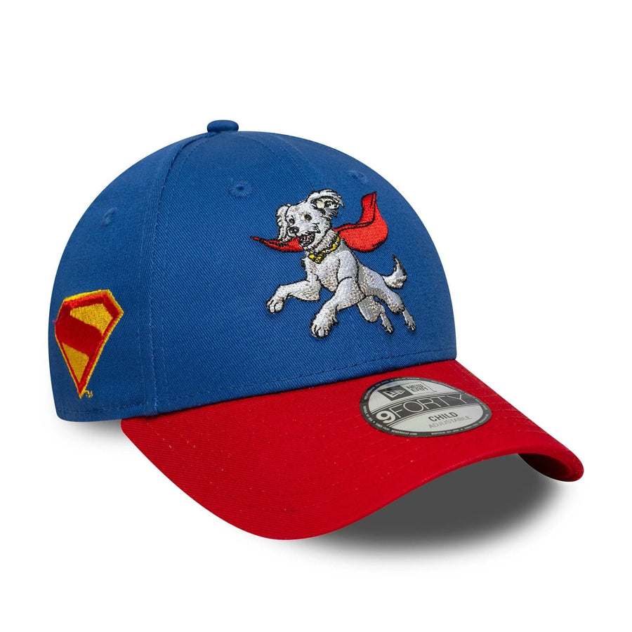 This is a Superman Kids Superman Blue 9FORTY Adjustable Cap 1