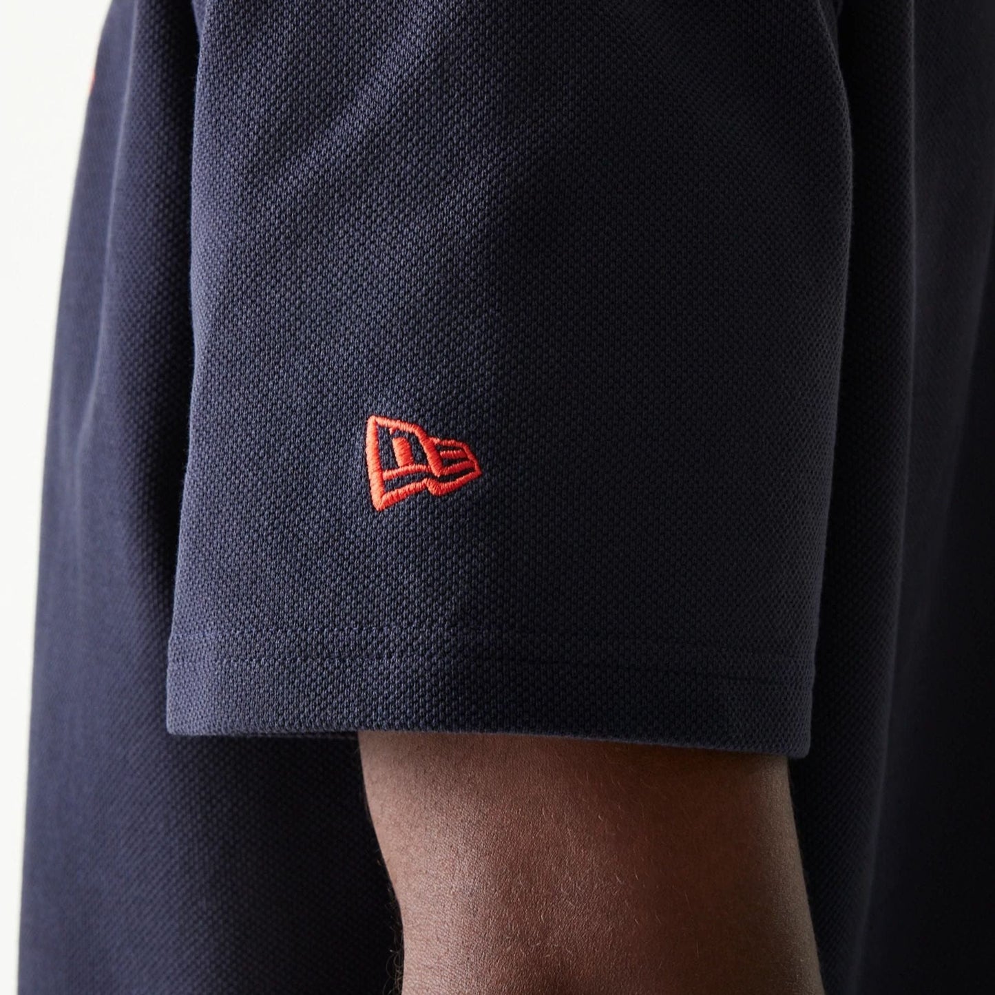 The Male model is wearing Red Bull Racing Dark Blue Polo T-Shirt 5