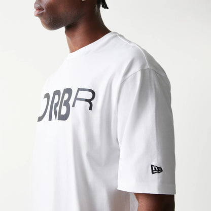 The Male model is wearing Red Bull Racing Profile White Oversized T-Shirt 6