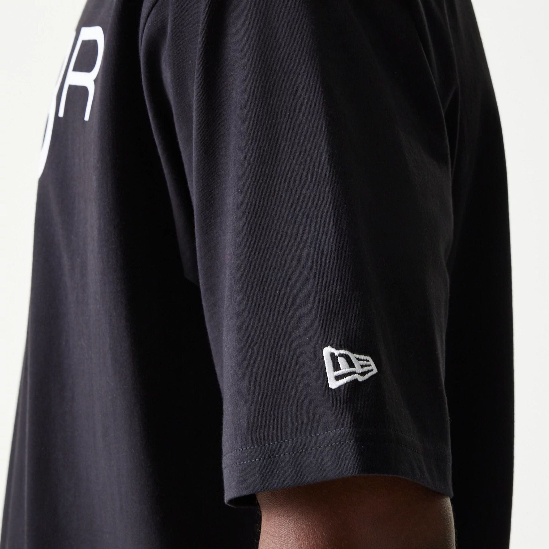 The Male model is wearing Red Bull Racing Profile Black Oversized T-Shirt 6