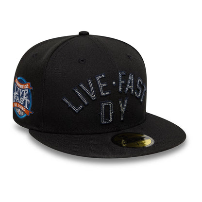 This is a LFDY x New Era Wordmark Black 59FIFTY Fitted Cap 1