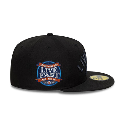 This is a LFDY x New Era Wordmark Black 59FIFTY Fitted Cap 6