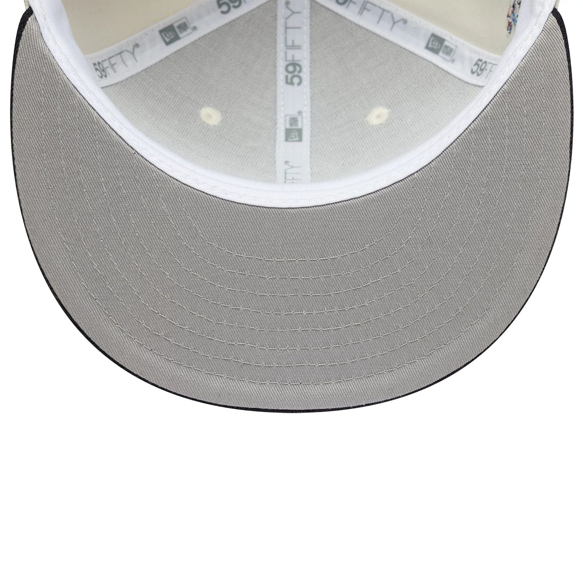 This is a LFDY x New Era Wordmark Open Cream 59FIFTY Fitted Cap 2