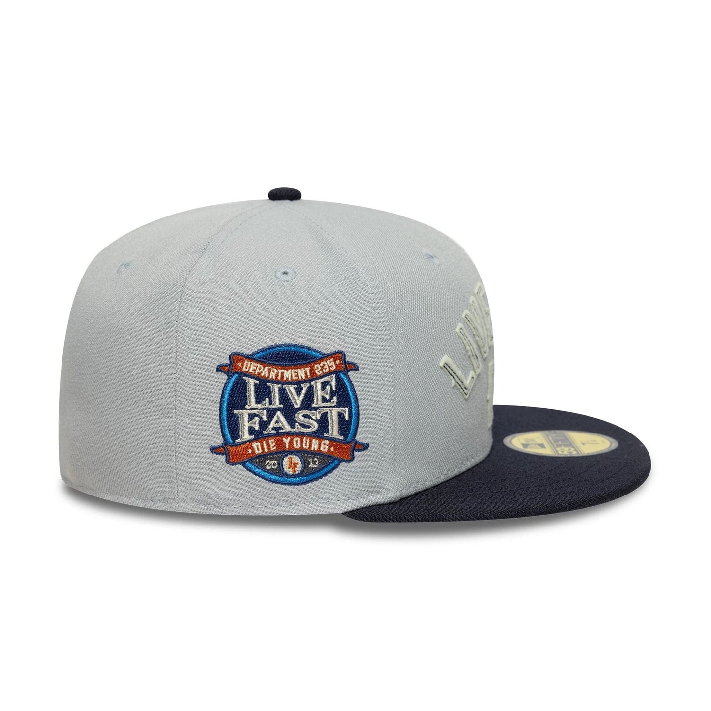 This is a LFDY x New Era Wordmark Grey 59FIFTY Fitted Cap 5