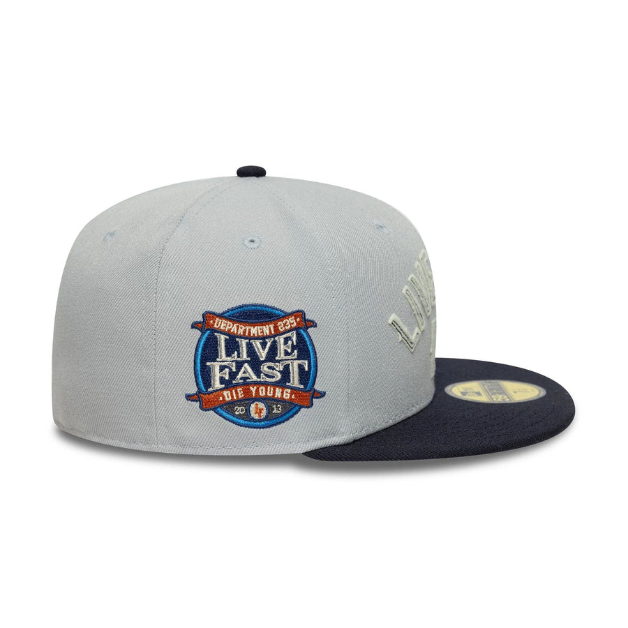 This is a LFDY x New Era Wordmark Grey 59FIFTY Fitted Cap 5