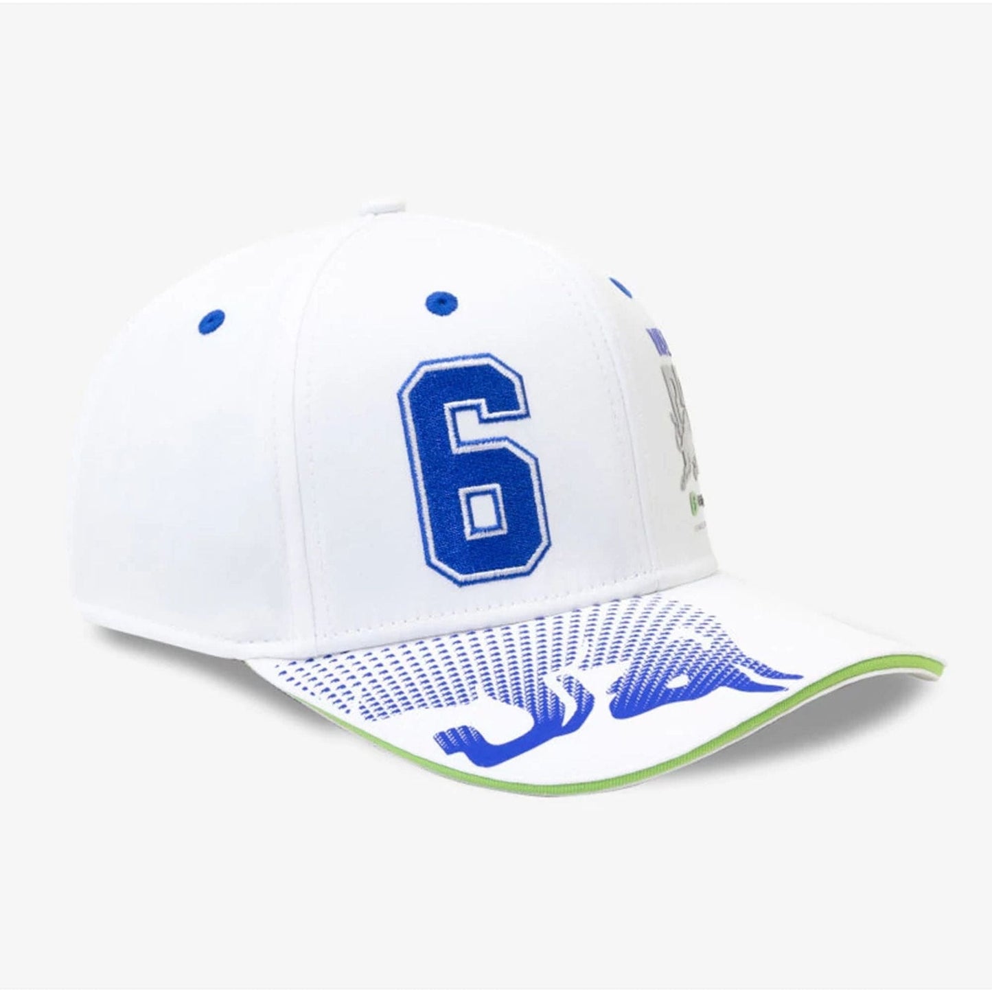 This is a Visa Cash App Racing Bulls Replica Isack Hadjar White 9SEVENTY Stretch Snap Adjustable Cap 3