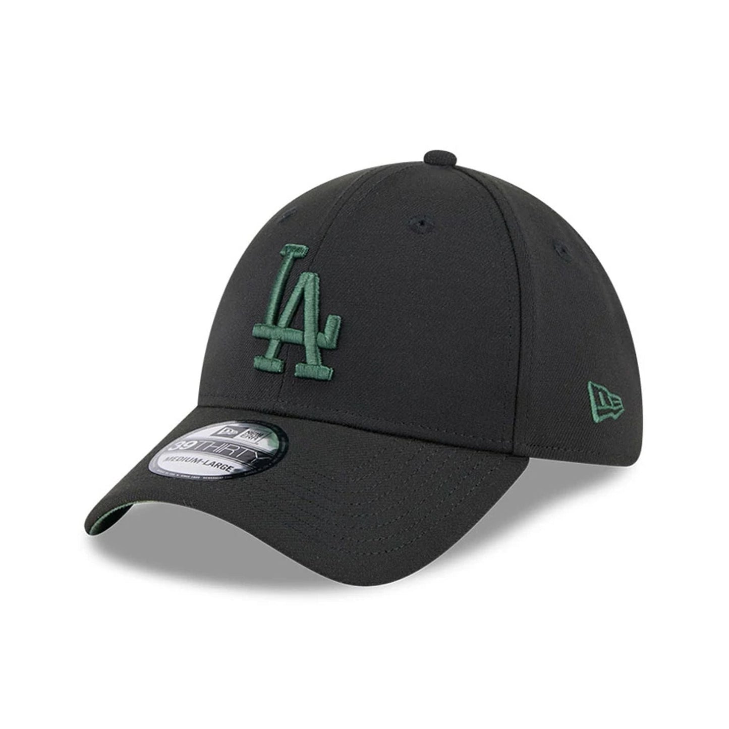 This is a LA Dodgers MLB Lifestyle Black 39THIRTY Stretch Fit Cap 1