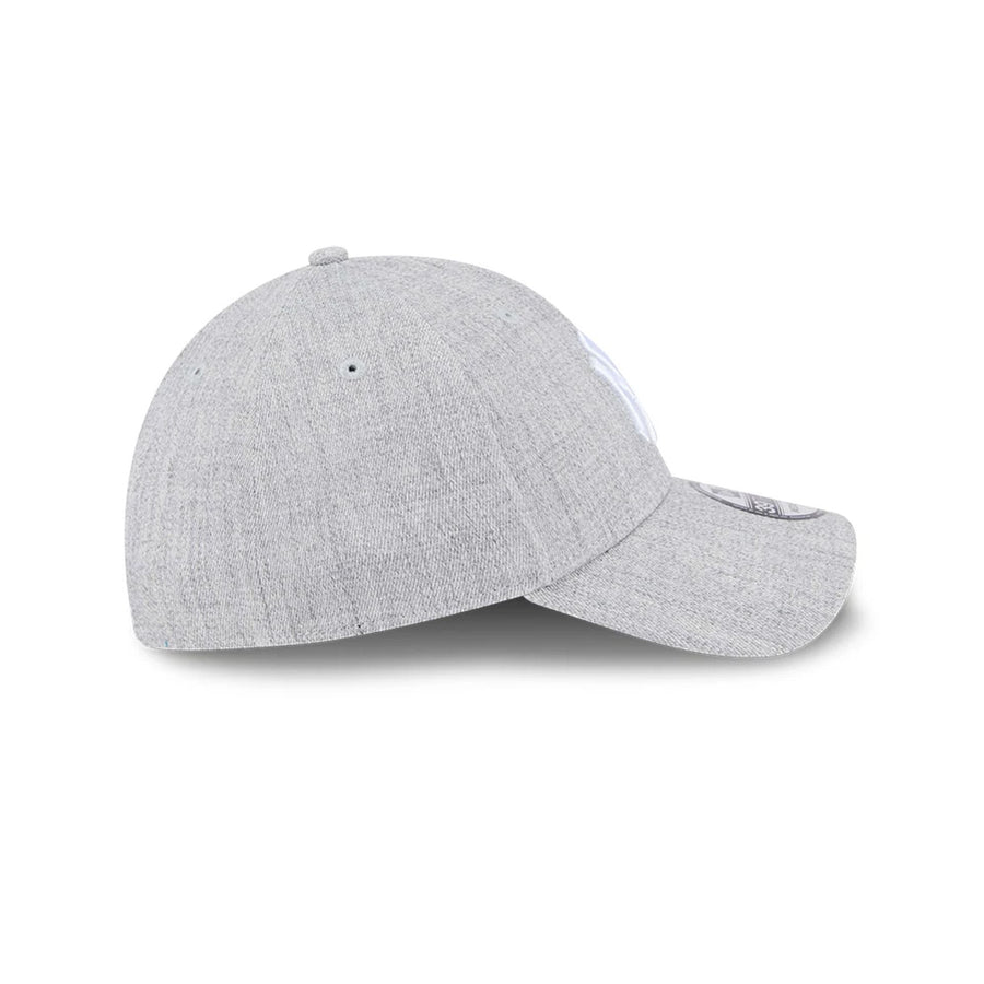 Pictured is this MLB Heather New York Yankees 39THIRTY Stretch Fit cap in grey. 5