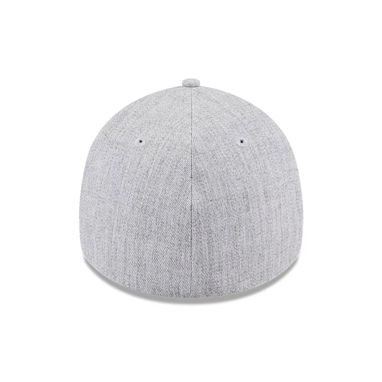 Pictured is this MLB Heather New York Yankees 39THIRTY Stretch Fit cap in grey. 6