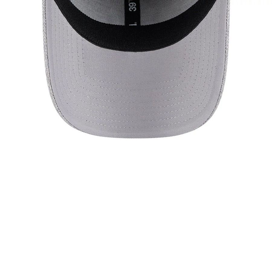 Pictured is this MLB Heather New York Yankees 39THIRTY Stretch Fit cap in grey. 7