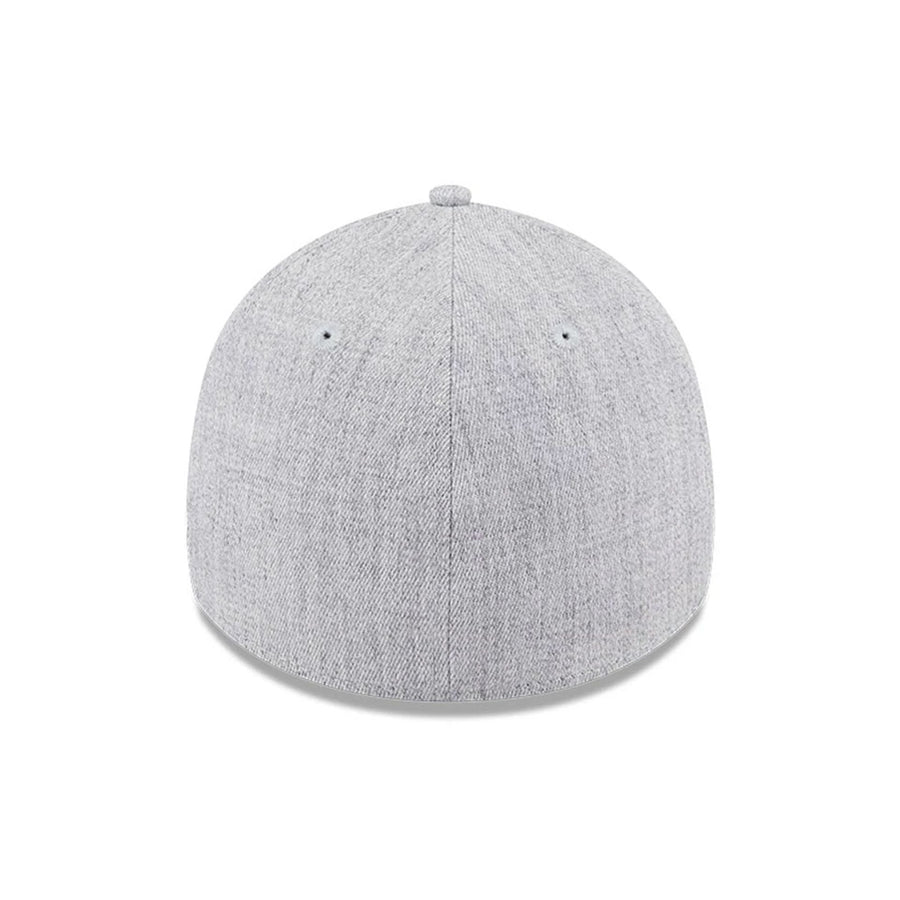 Pictured is this NFL Heather Las Vegas Raiders 39THIRTY Stretch Fit cap in grey. 6