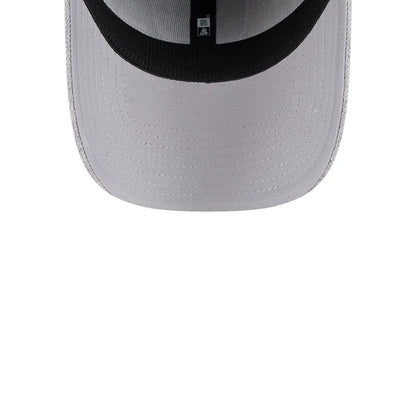 Pictured is this NFL Heather Las Vegas Raiders 39THIRTY Stretch Fit cap in grey. 7
