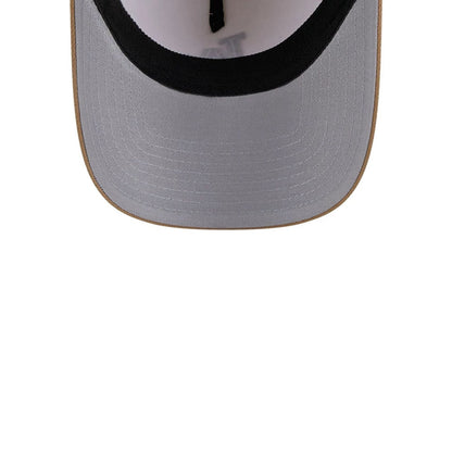 Pictured is this MLB Sandy Bay LA Dodgers 39THIRTY A-Frame Stretch Fit cap in white. 2