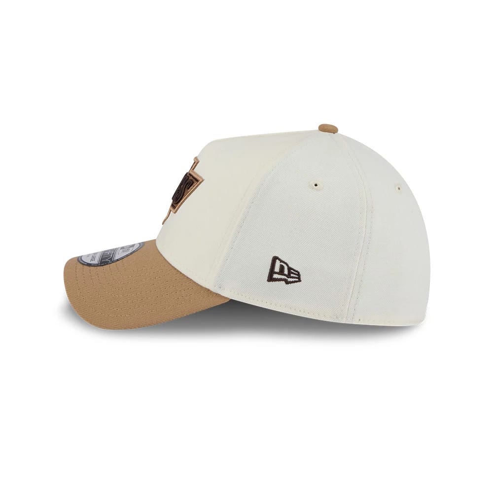Pictured is this NHL Sandy Bay LA Kings 39THIRTY A-Frame Stretch Fit cap in white. 5