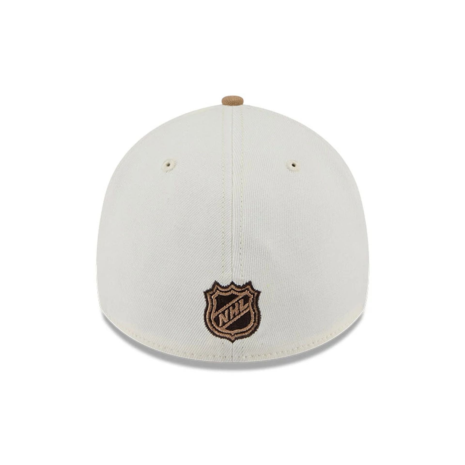 Pictured is this NHL Sandy Bay LA Kings 39THIRTY A-Frame Stretch Fit cap in white. 7