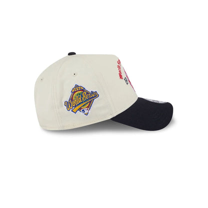 Pictured is this MLB Old English New York Yankees 9FORTY A-Frame cap in white. 5