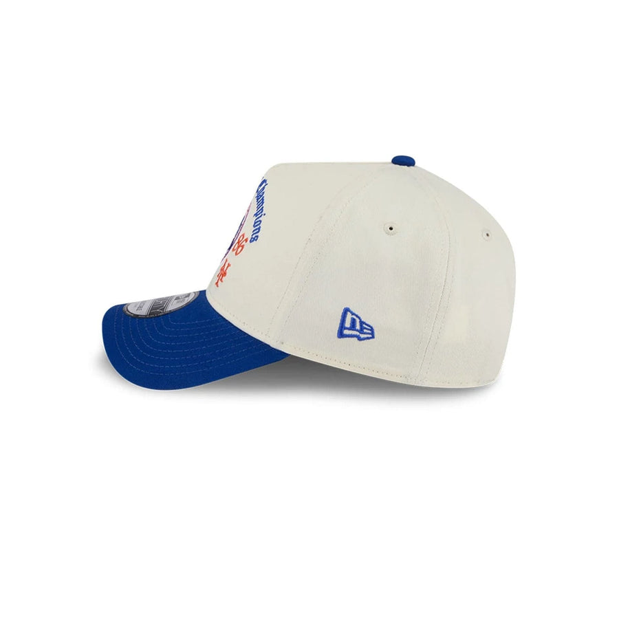 Pictured is this MLB Old English New York Mets 9FORTY A-Frame cap in white. 6