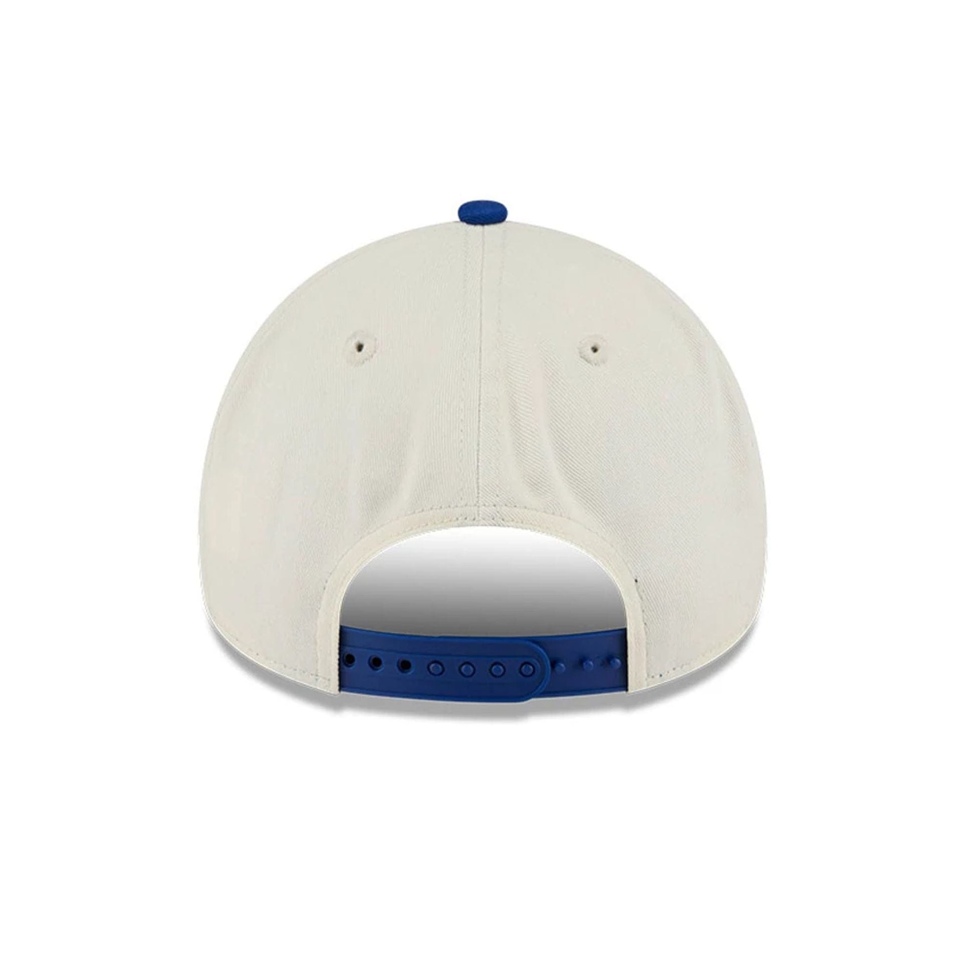 Pictured is this MLB Old English New York Mets 9FORTY A-Frame cap in white. 7
