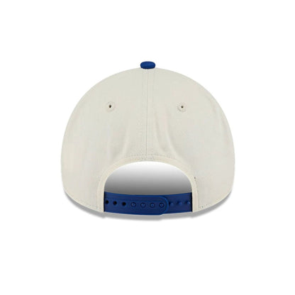 Pictured is this MLB Old English New York Mets 9FORTY A-Frame cap in white. 7
