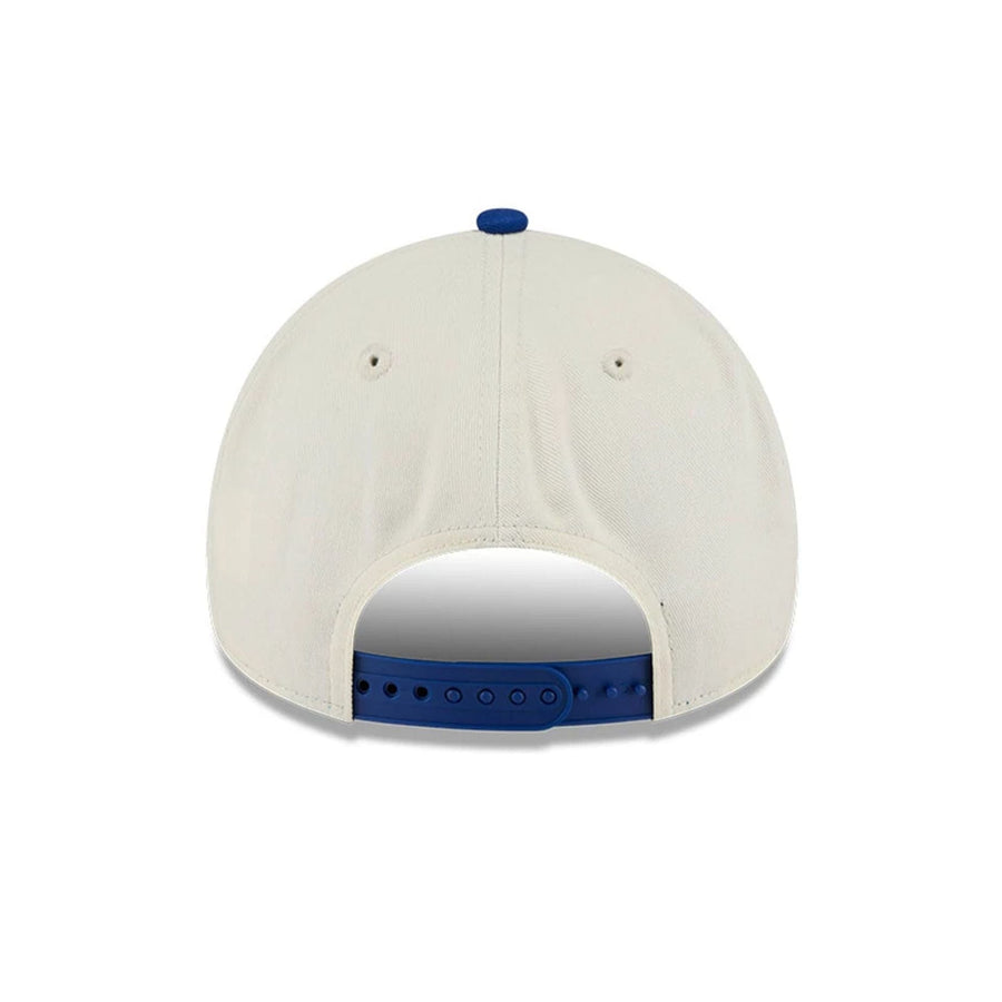 Pictured is this MLB Old English New York Mets 9FORTY A-Frame cap in white. 7