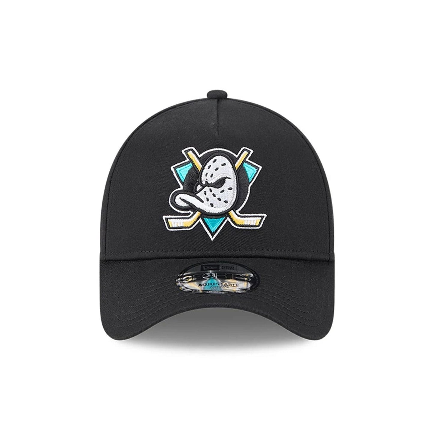 Pictured is this NHL Retro Anaheim Ducks 9FORTY A-Frame cap in black. 3