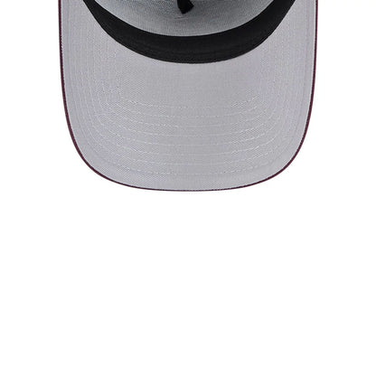 Pictured is this NHL Retro Anaheim Ducks 9FORTY A-Frame cap in dark purple. 2