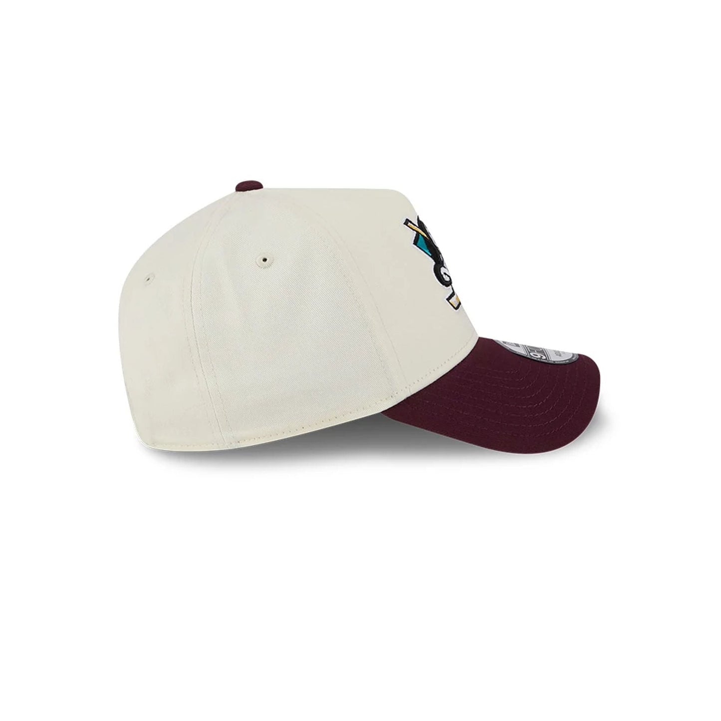 Pictured is this NHL Retro Anaheim Ducks 9FORTY A-Frame cap in white. 6