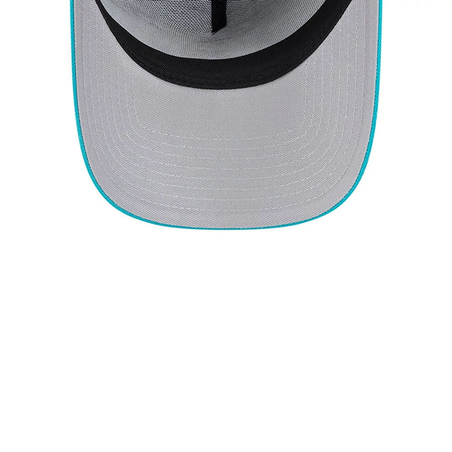 Pictured is this NHL Retro Anaheim Ducks 9FORTY A-Frame cap in burgundy. 2