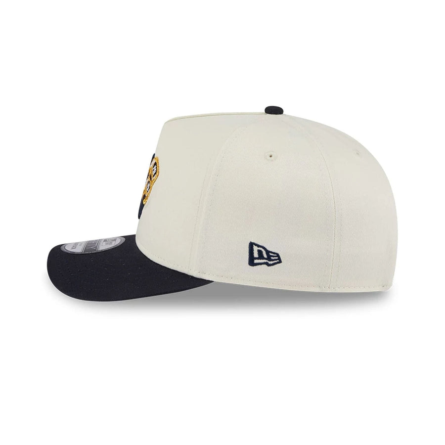 Pictured is this MLB 3 Times World Series New York Yankees 9FIFTY A-Frame Snapback cap in white. 6