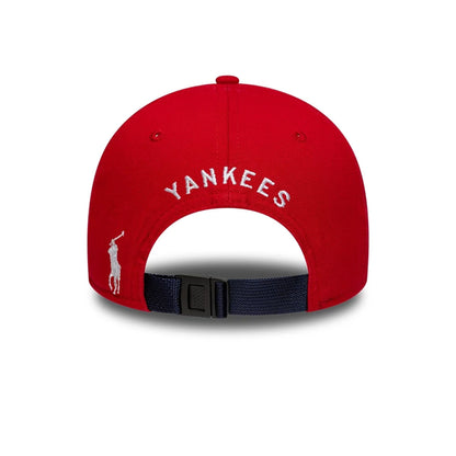 This is a New York Yankees Ralph Lauren x MLB Open Red 9FORTY Adjustable Cap 4