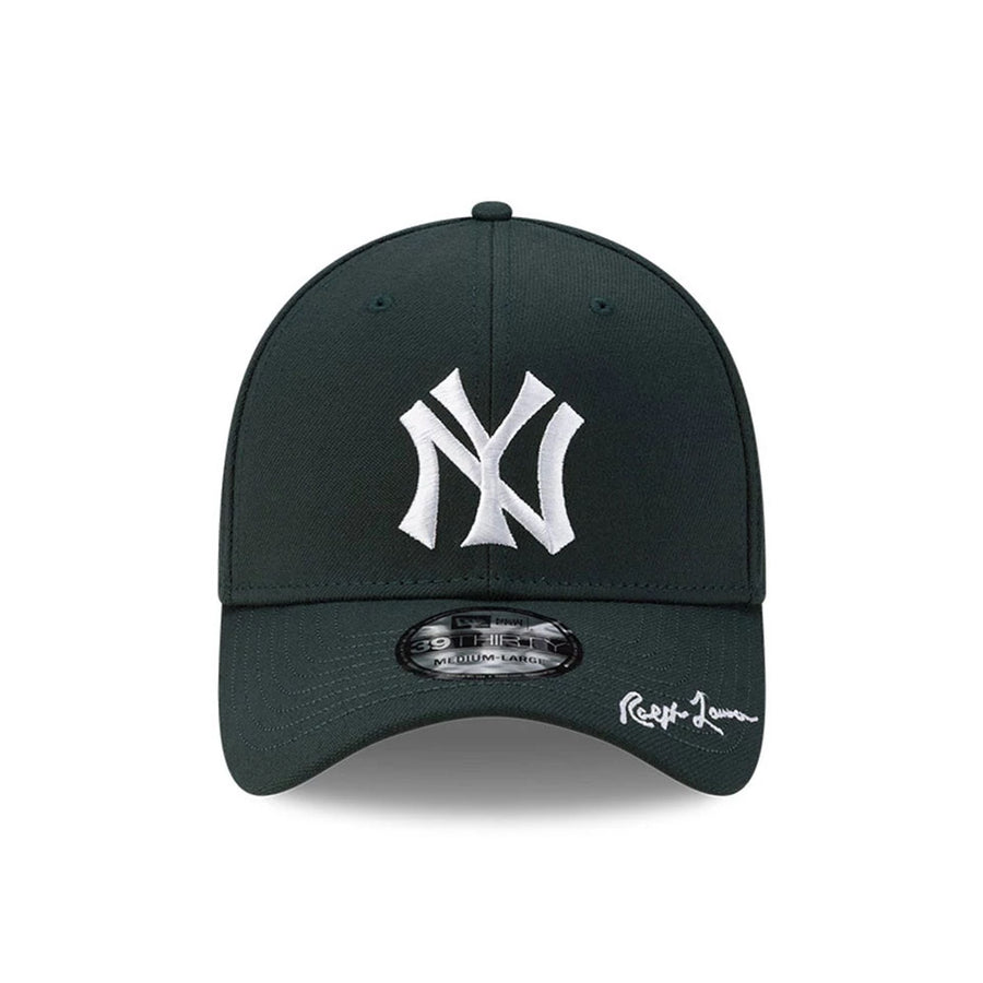 This is a New York Yankees Ralph Lauren x MLB Dark Green 39THIRTY Stretch Fit Cap 2