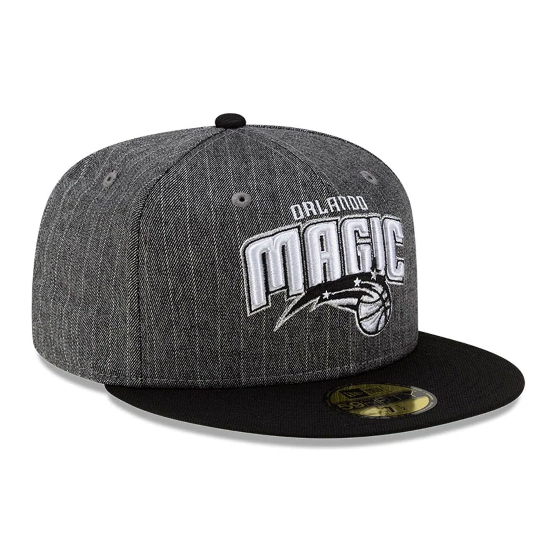 This is a Orlando Magic Black Pinstripe 59FIFTY Fitted Cap 4