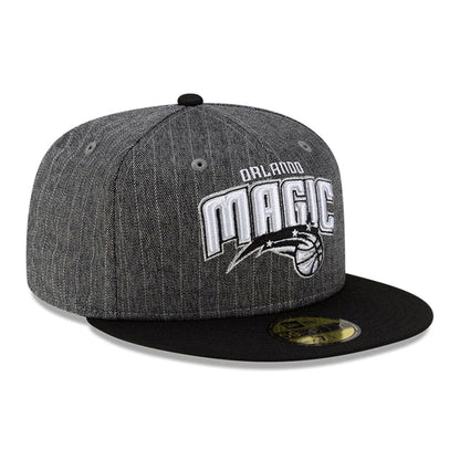 This is a Orlando Magic Black Pinstripe 59FIFTY Fitted Cap 4