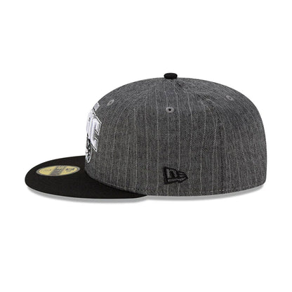 This is a Orlando Magic Black Pinstripe 59FIFTY Fitted Cap 6